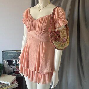 Aiyana Pink Champagne Romper